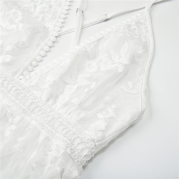 Moenaxa | Elégante robe d'été blanche