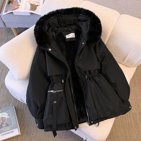 Oaynexa | Manteau d'hiver élégant avec col en fourrure