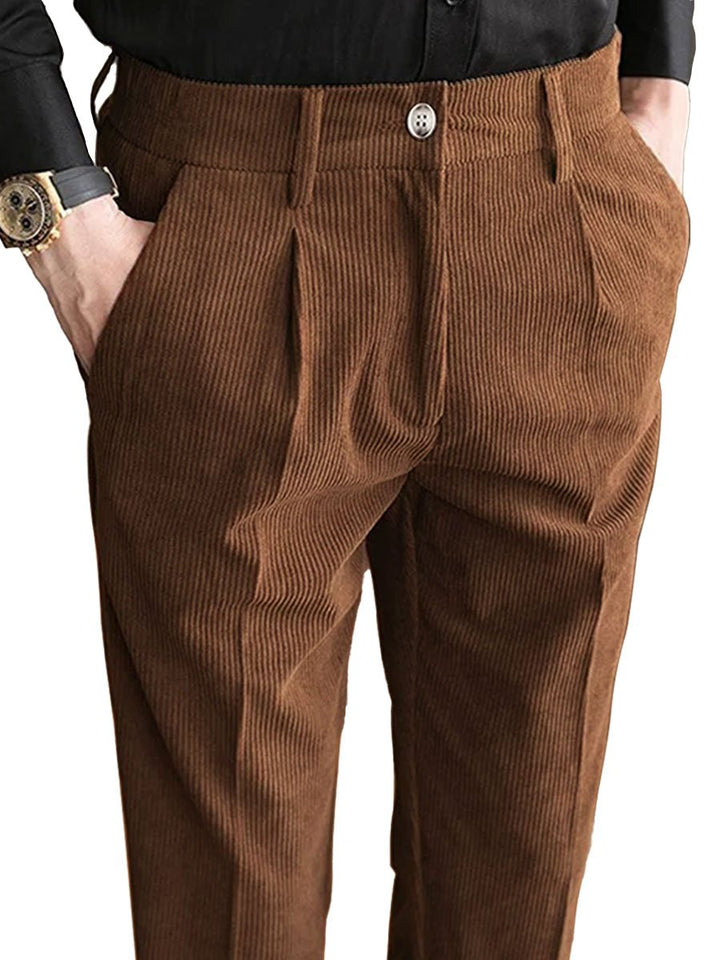 Aorar | Pantalon droit en velours côtelé pour homme