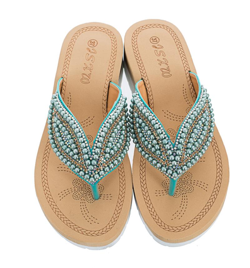Vainama | Sandales Perles Taille Plus pour femmes