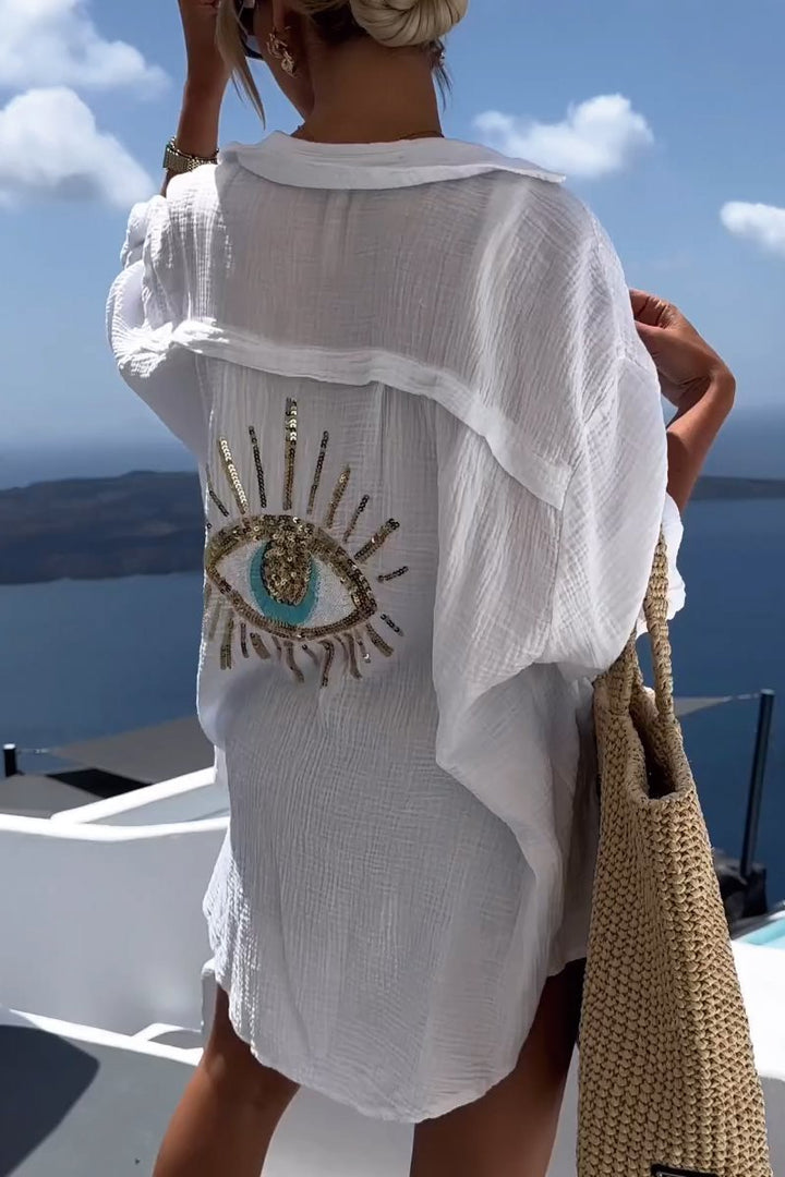 Salia | chemisier pour robe de plage œil