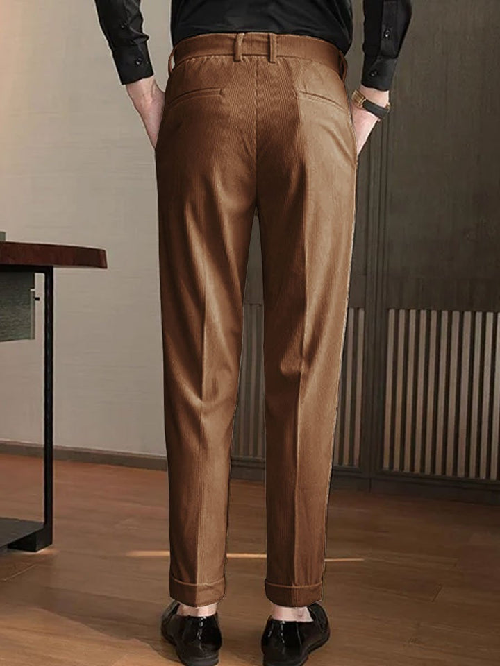 Aorar | Pantalon droit en velours côtelé pour homme