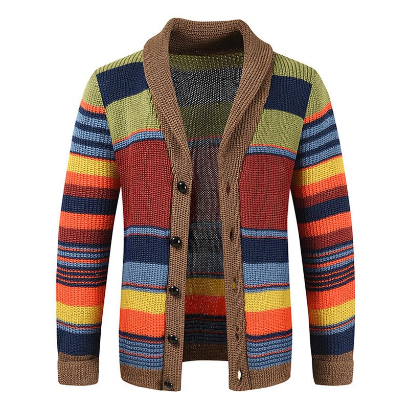 Siorael | Veste tricotée colorblock pour hommes