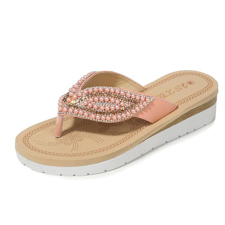 Vainama | Sandales Perles Taille Plus pour femmes