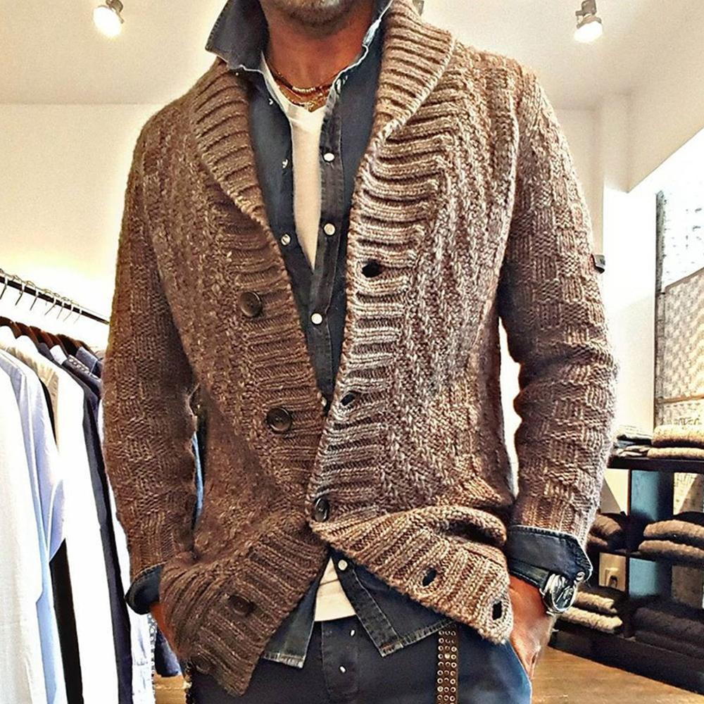 Niinal | Cardigan vintage à col châle pour hommes