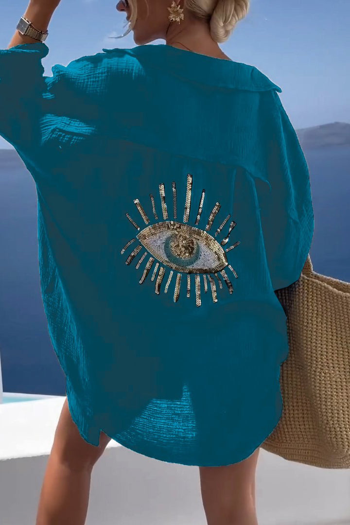 Salia | chemisier pour robe de plage œil