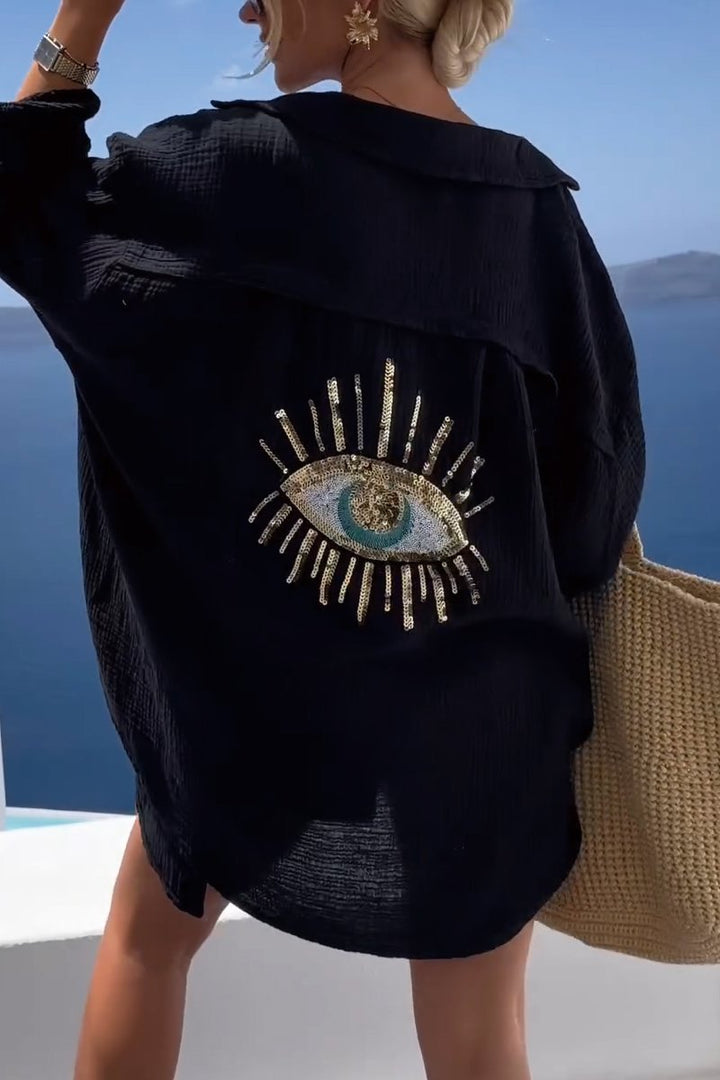 Salia | chemisier pour robe de plage œil