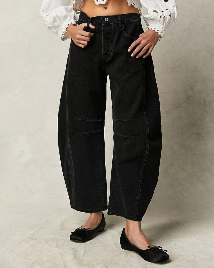 Rearaxa | Jeans Droits Taille Mi-haute pour Femmes