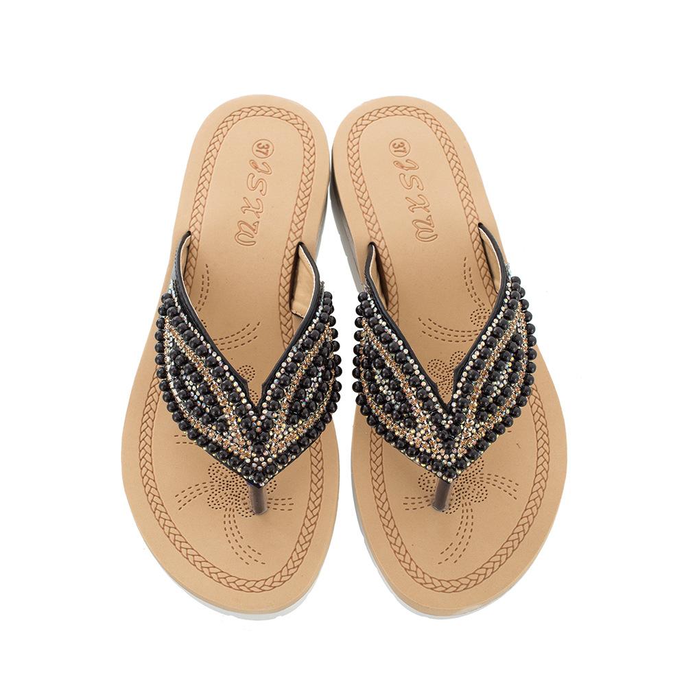 Vainama | Sandales Perles Taille Plus pour femmes