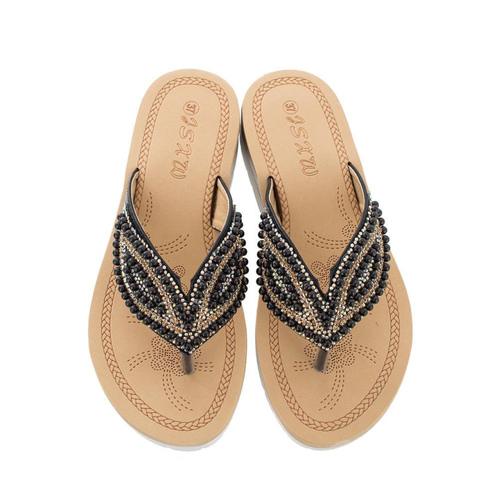 Vainama | Sandales Perles Taille Plus pour femmes