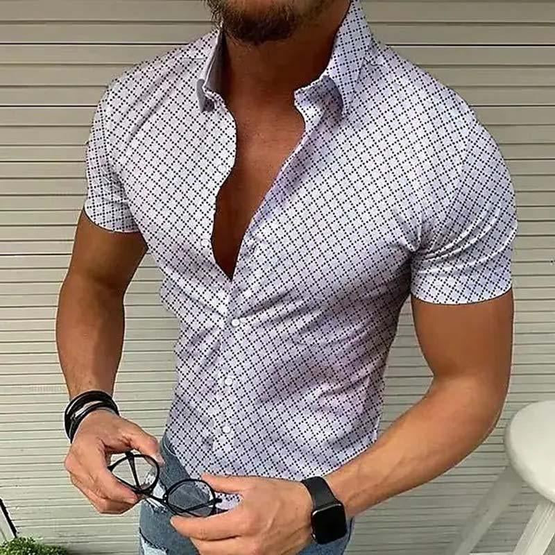 Leiral | Chemise à manches courtes Plaid pour hommes