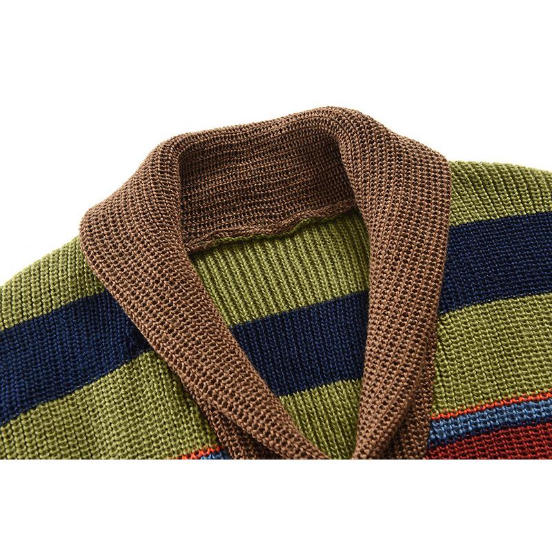 Siorael | Veste tricotée colorblock pour hommes