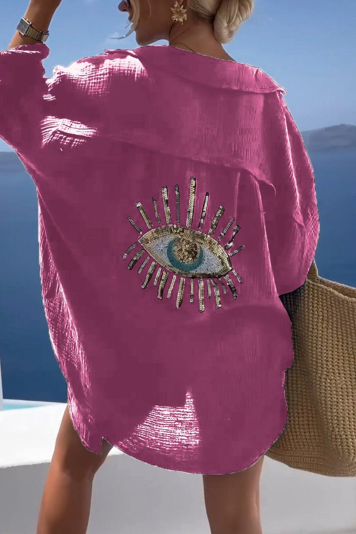 Salia | chemisier pour robe de plage œil