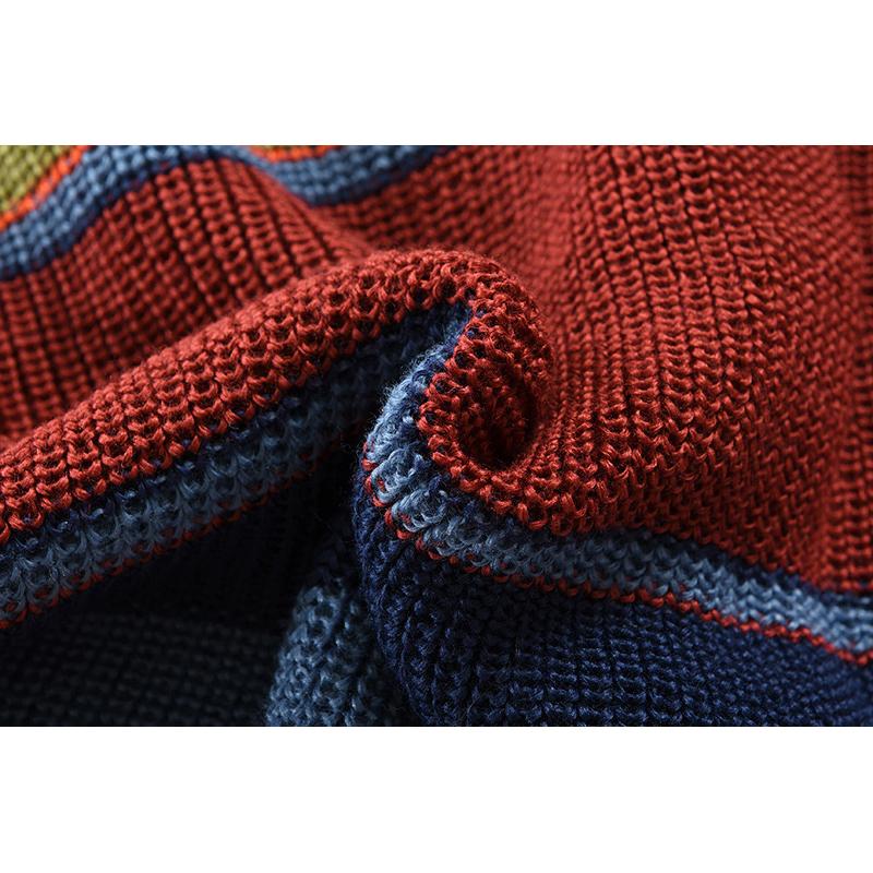 Siorael | Veste tricotée colorblock pour hommes