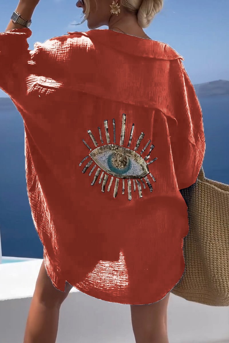 Salia | chemisier pour robe de plage œil