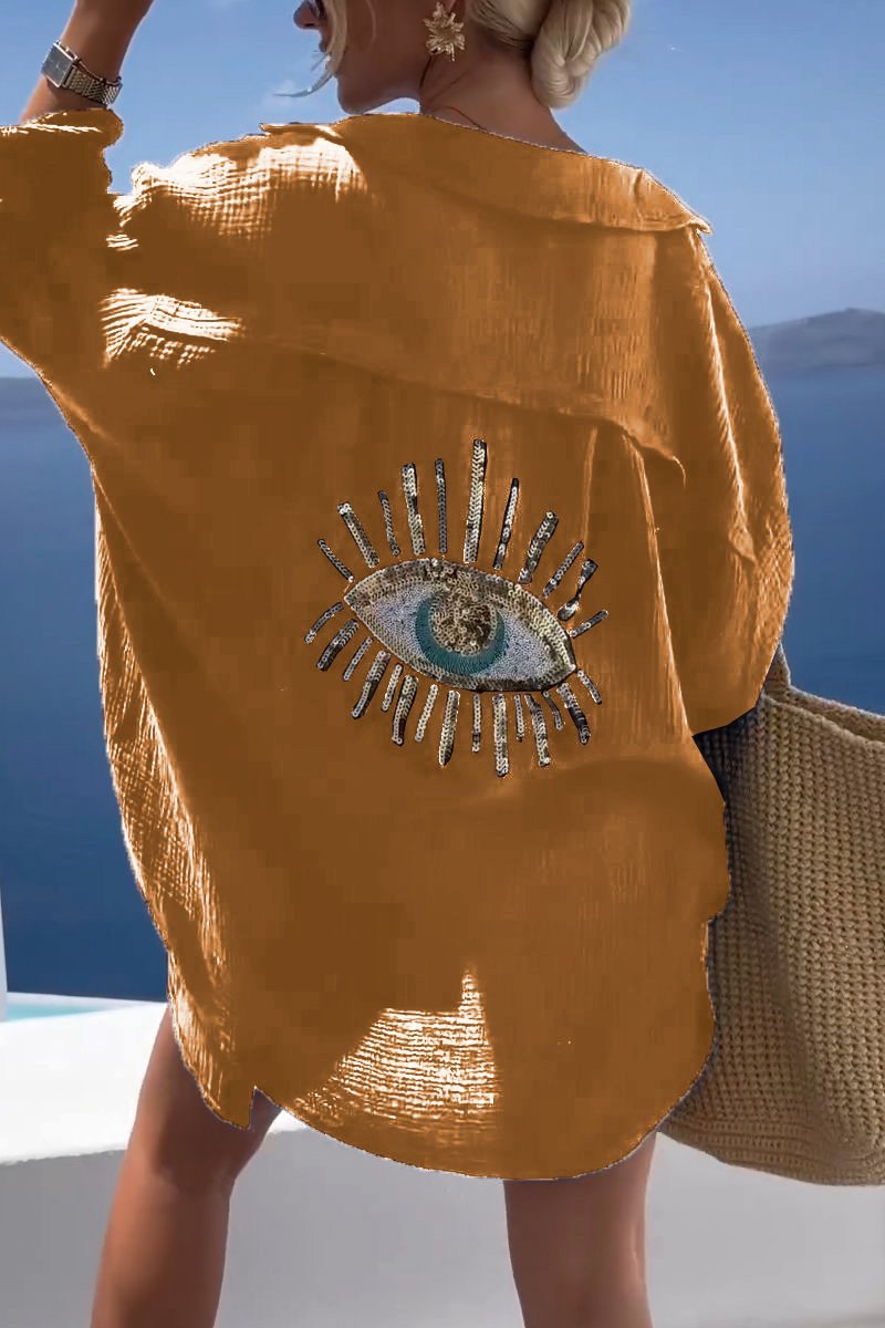 Salia | chemisier pour robe de plage œil