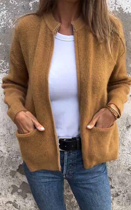 Saanana | Gilet tricoté chic pour femmes