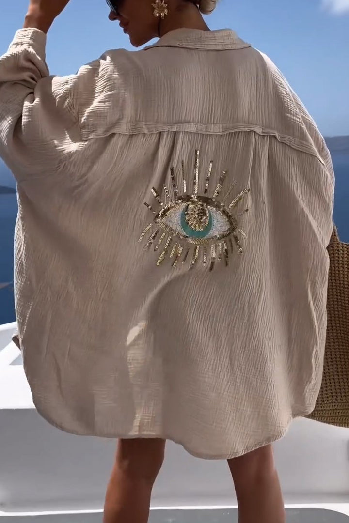 Salia | chemisier pour robe de plage œil