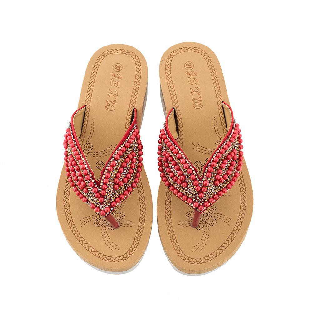 Vainama | Sandales Perles Taille Plus pour femmes