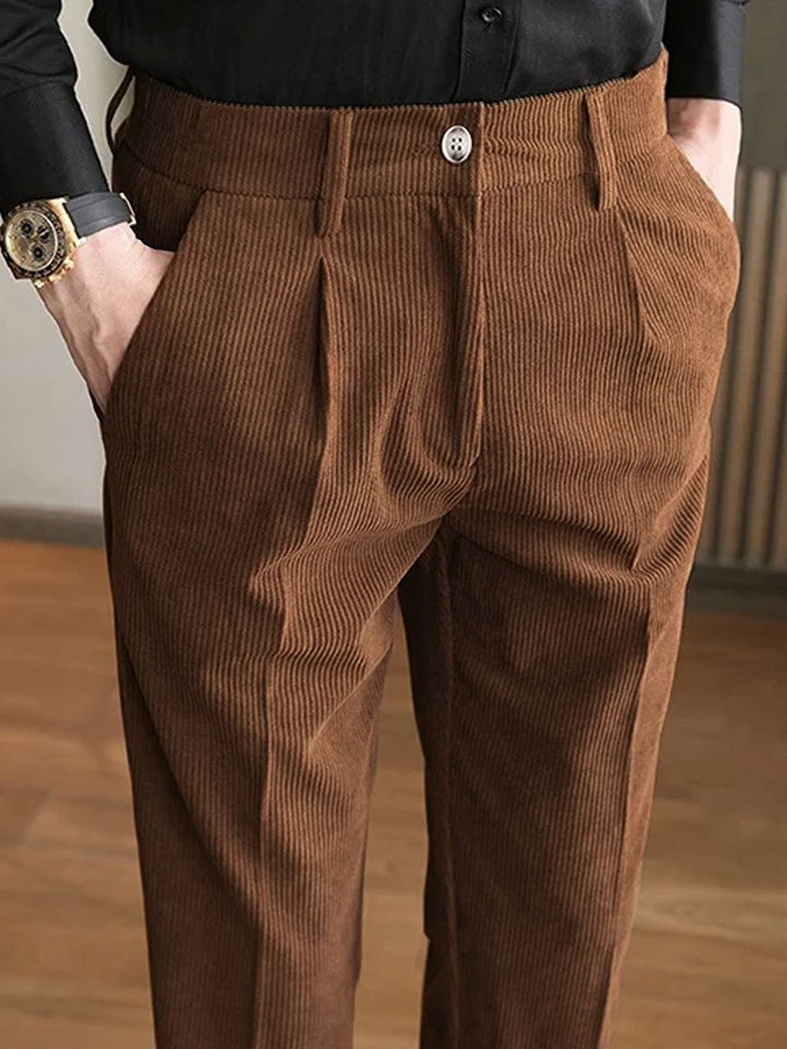 Aorar | Pantalon droit en velours côtelé pour homme