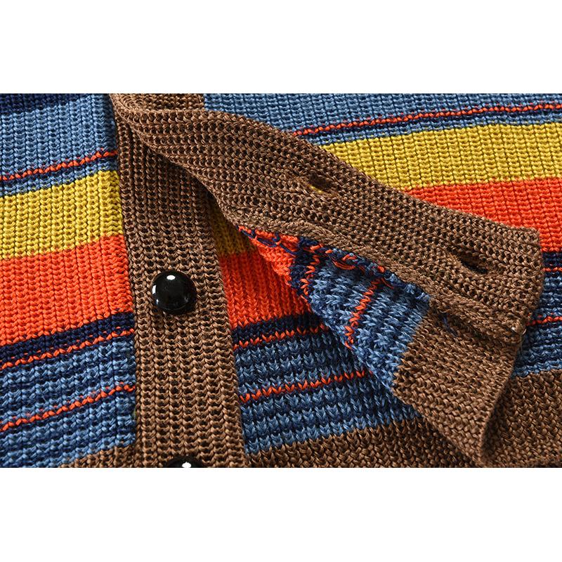 Siorael | Veste tricotée colorblock pour hommes