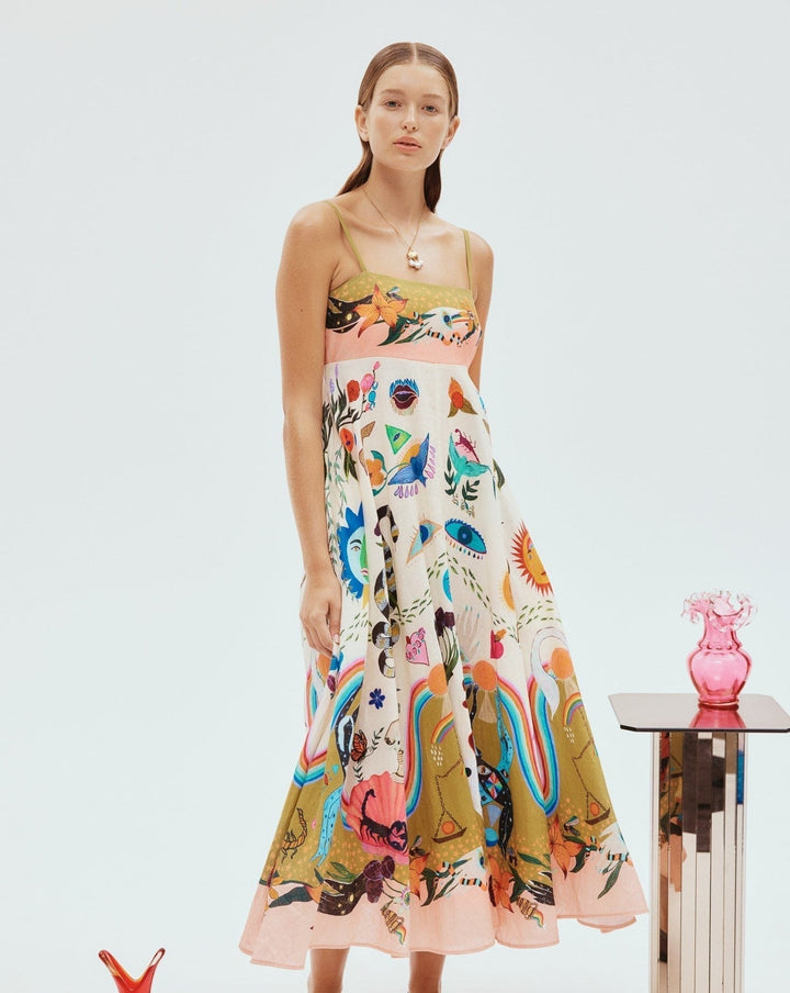 Rariana | Robe balançoire avec graffiti pour femmes