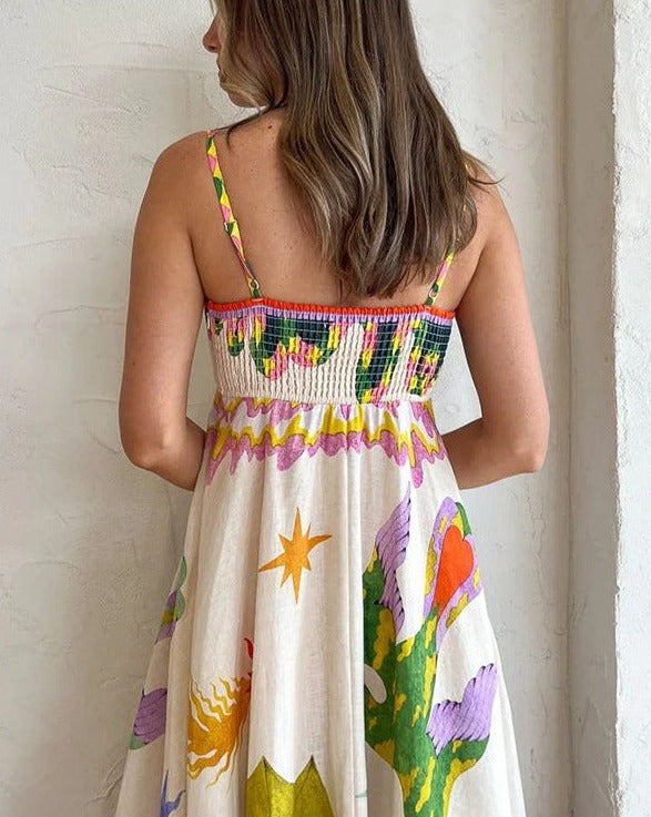 Rariana | Robe balançoire avec graffiti pour femmes
