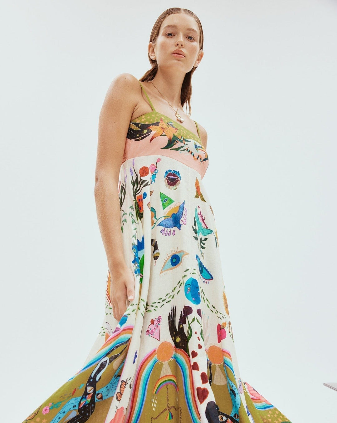 Rariana | Robe balançoire avec graffiti pour femmes