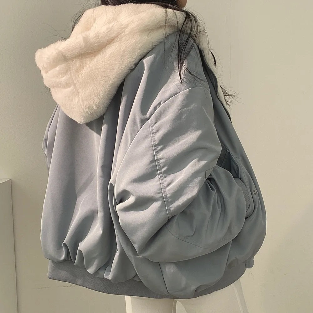 Nievaxa | Manteau en coton simple et décontracté pour femme