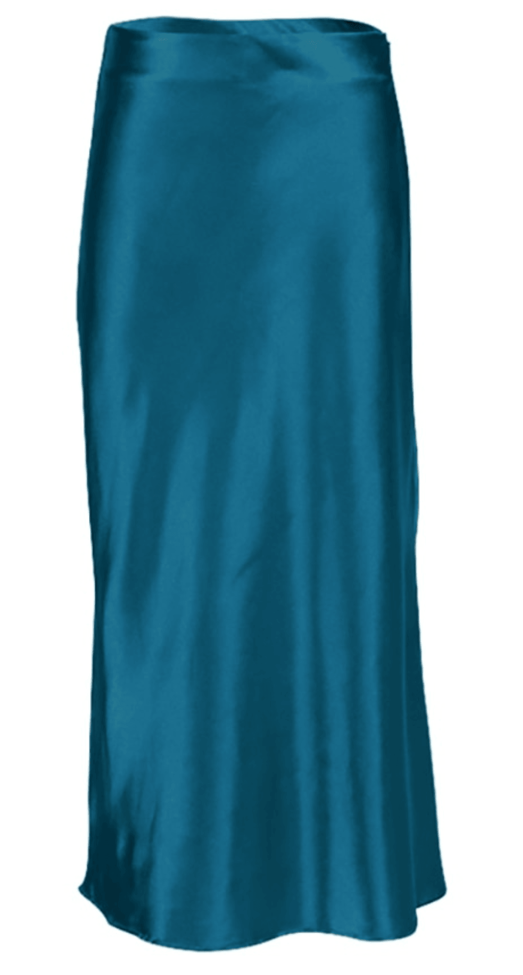 Raettala | Jupe longue taille haute en satin et soie