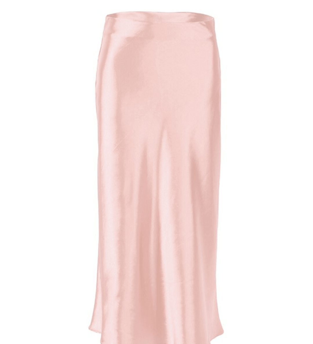 Raettala | Jupe longue taille haute en satin et soie