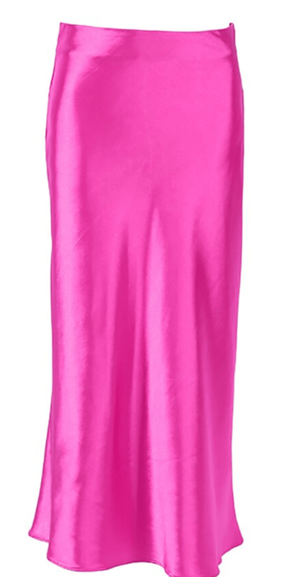 Raettala | Jupe longue taille haute en satin et soie