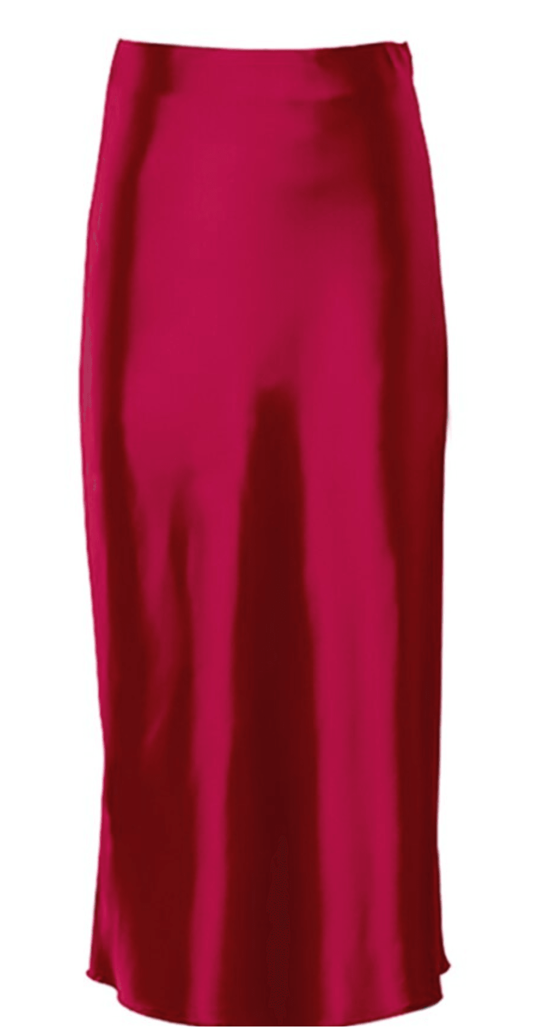 Raettala | Jupe longue taille haute en satin et soie