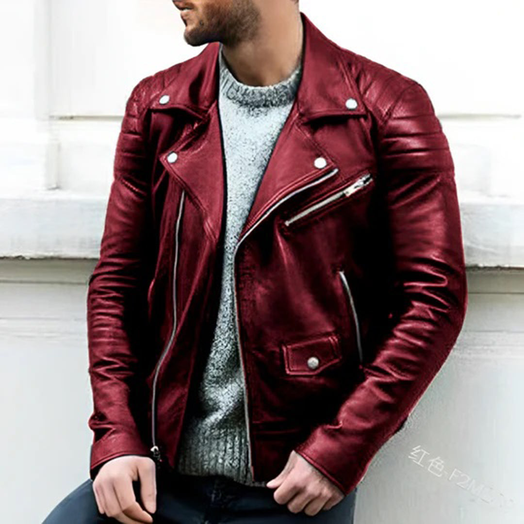 Roiras | Veste de motard en cuir homme