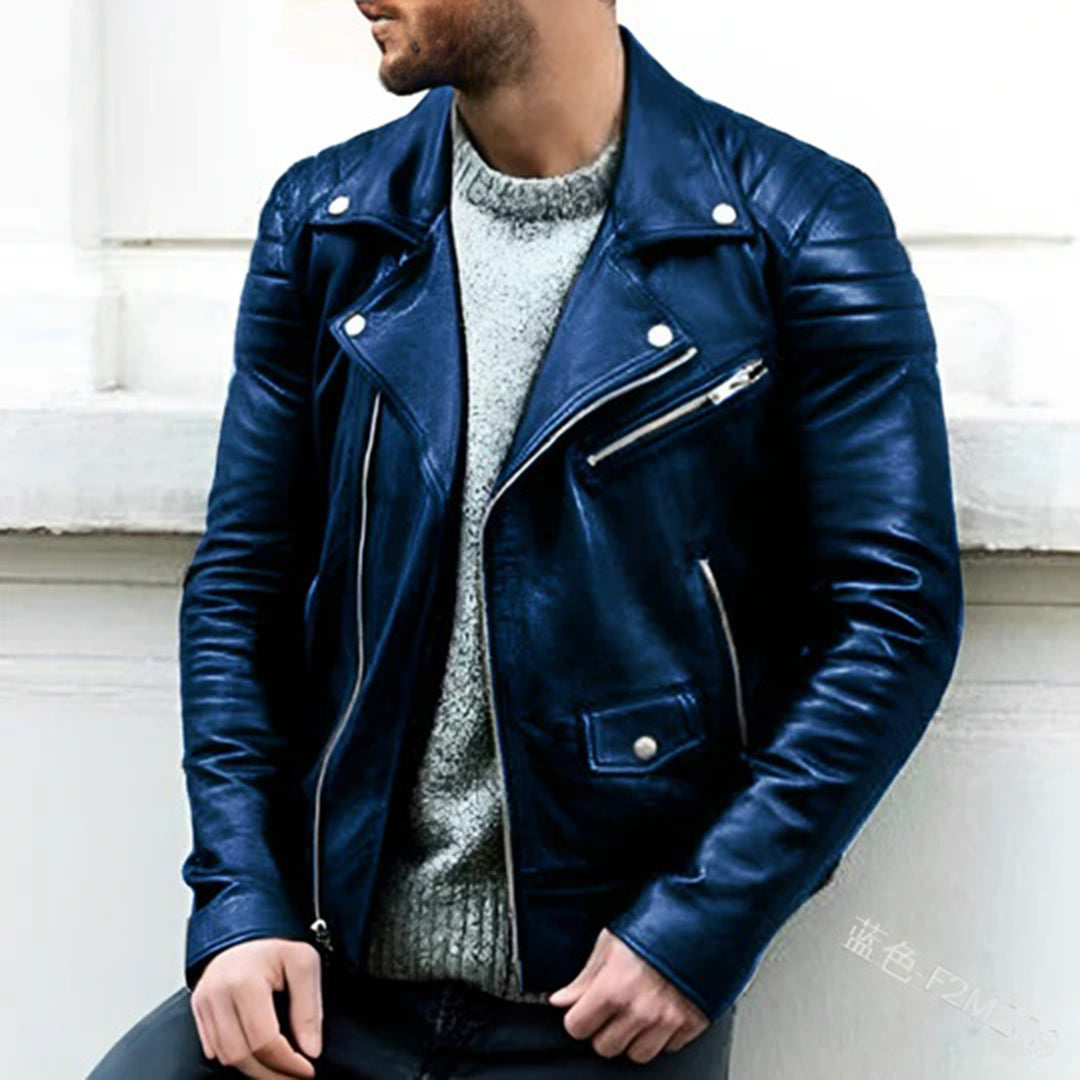 Roiras | Veste de motard en cuir homme