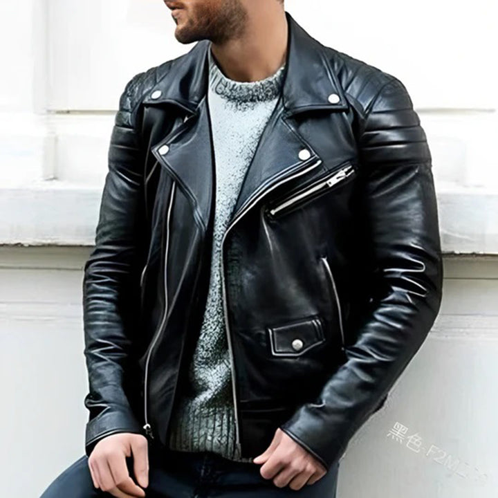 Roiras | Veste de motard en cuir homme