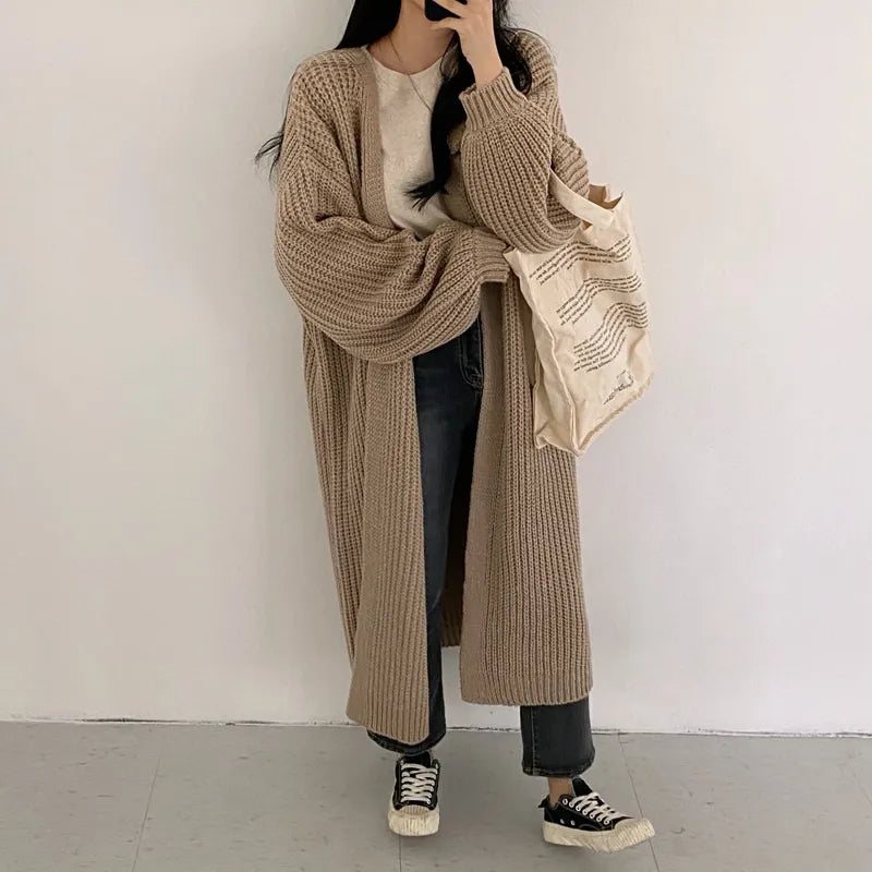 Naarra | Long gilet en maille pour femmes