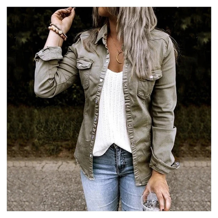 Sionnasa | Veste en jean mi-longue pour femmes