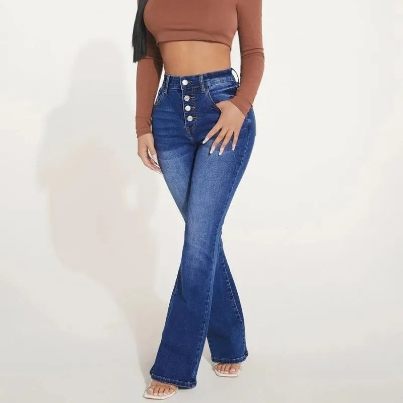 Noonnama | Jeans évasés confortables pour femmes