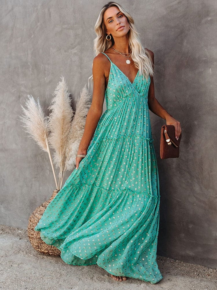 Soosiala | Maxi-robe verte