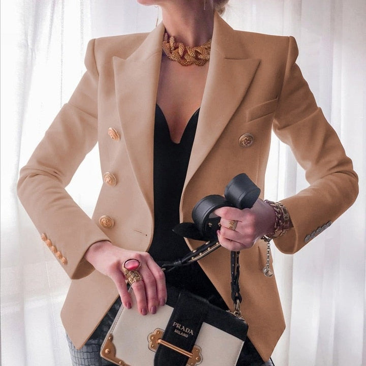 Raliana | Elégant blazer de créateur avec boutons dorés