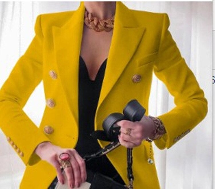 Raliana | Elégant blazer de créateur avec boutons dorés