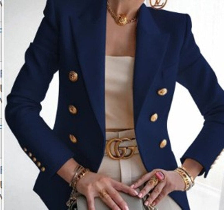 Raliana | Elégant blazer de créateur avec boutons dorés