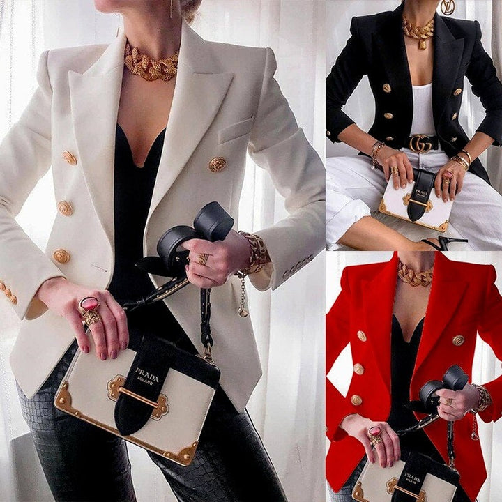 Raliana | Elégant blazer de créateur avec boutons dorés