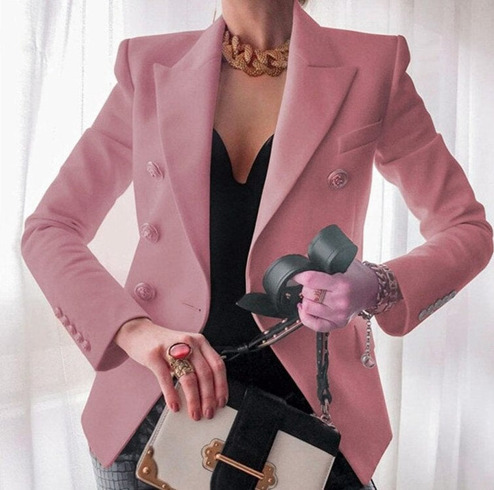 Raliana | Elégant blazer de créateur avec boutons dorés
