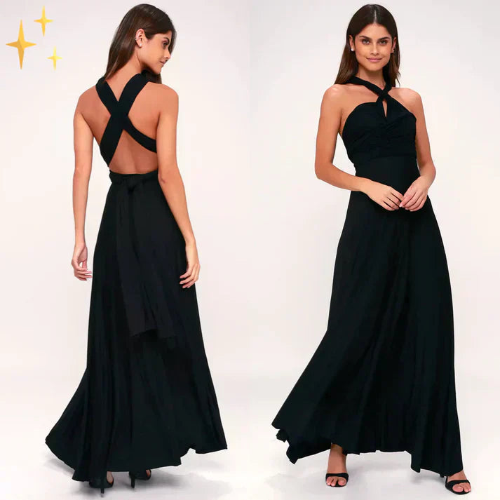 Liriana | Robe élégante au look cache-cœur polyvalent