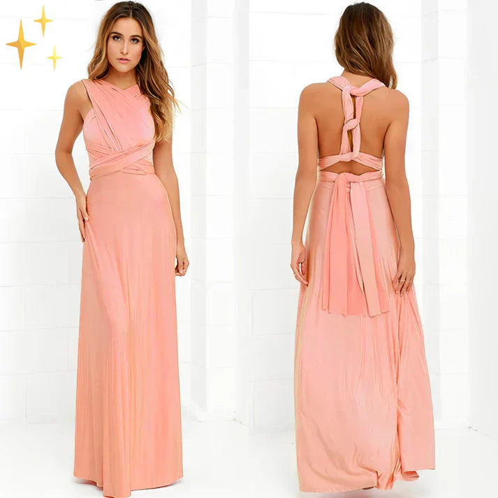 Liriana | Robe élégante au look cache-cœur polyvalent