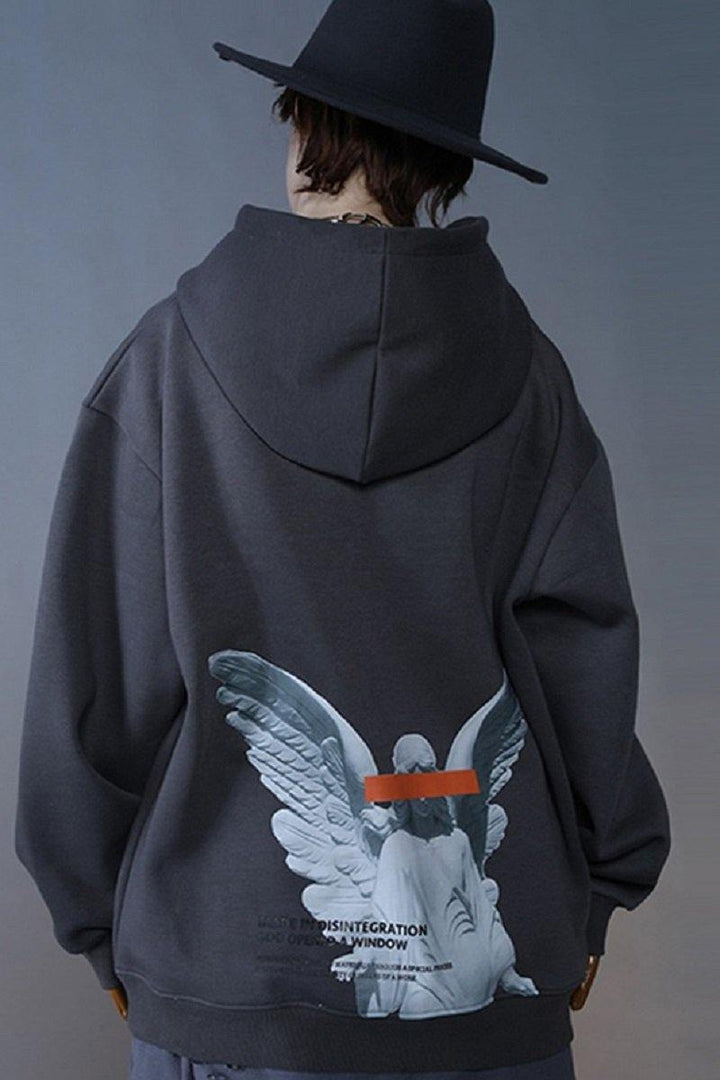 Siettar | Sweat à capuche avec imprimé ange