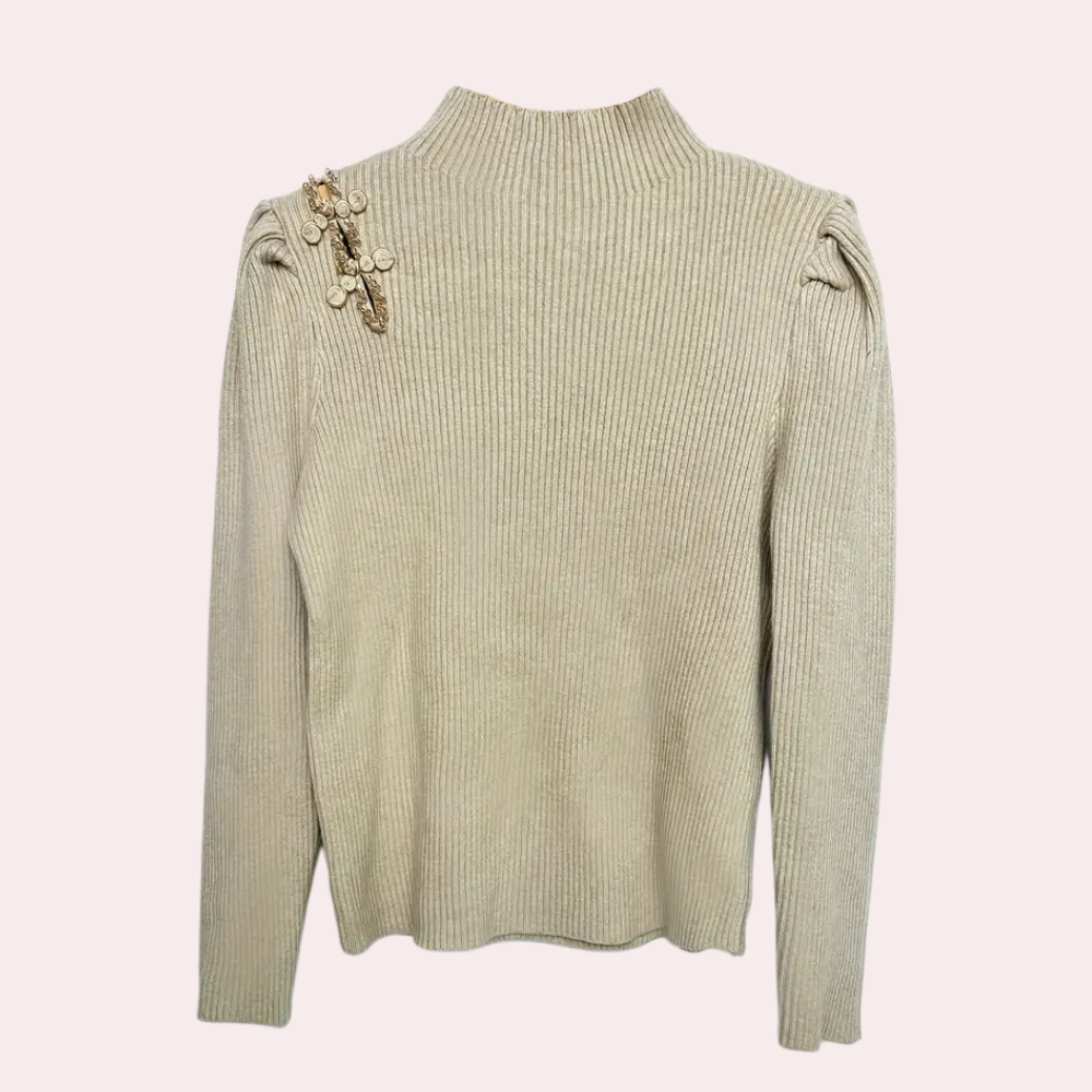 Oiraxa | Pull côtelé élégant femme