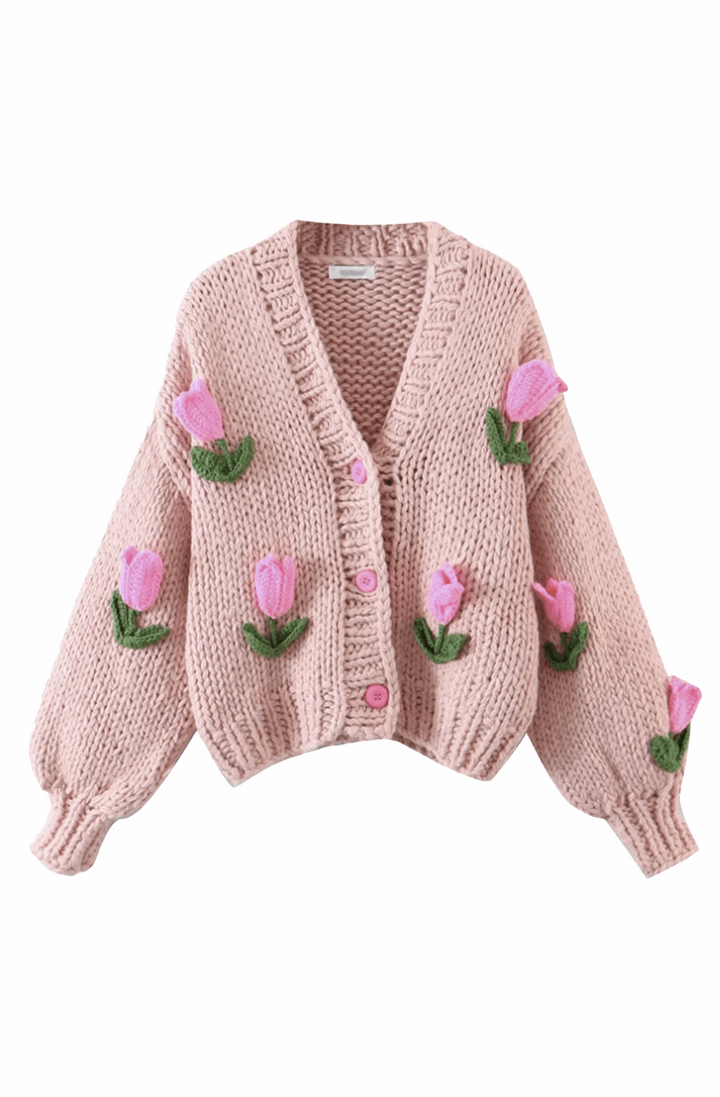 Veara | Cardigan à Tulipes Élégantes pour Femmes
